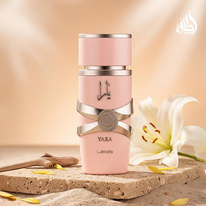 Lattafa Yara 100 ml Edp Spray para Mujer - Fragancia Ámbar Vainilla con Notas de Orquídea y Heliotropo