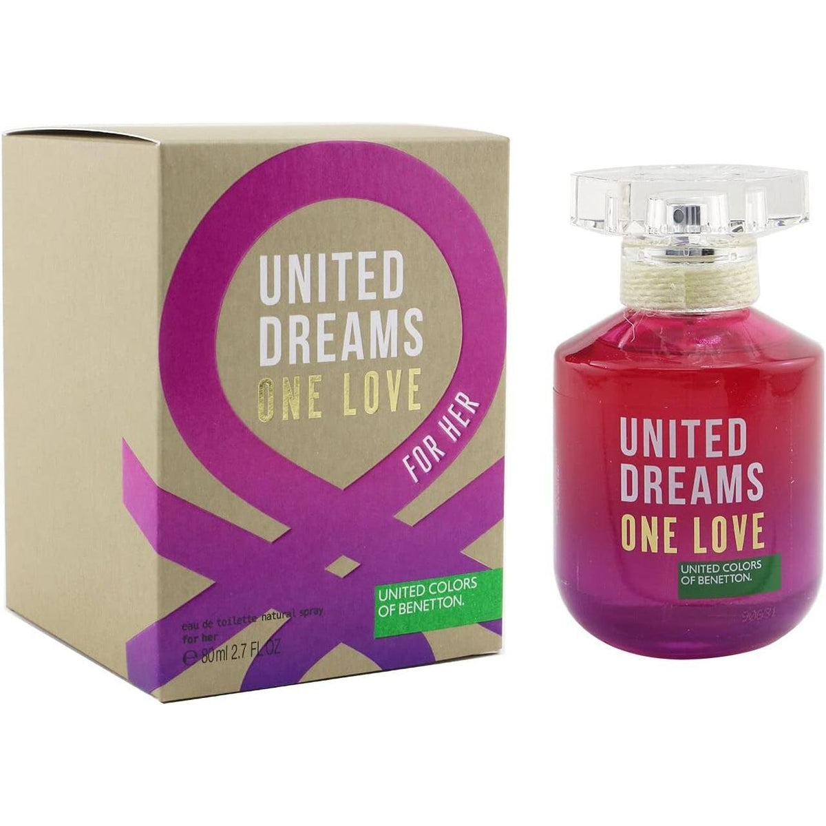 Benetton One Love For Her 80 Ml Edt Spray - Mujer