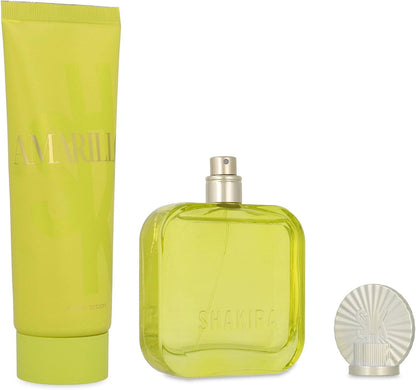 Set Shakira Amarillo 2Pzs 80Ml Edp Spray/ Body Lotion 75Ml - Mujer