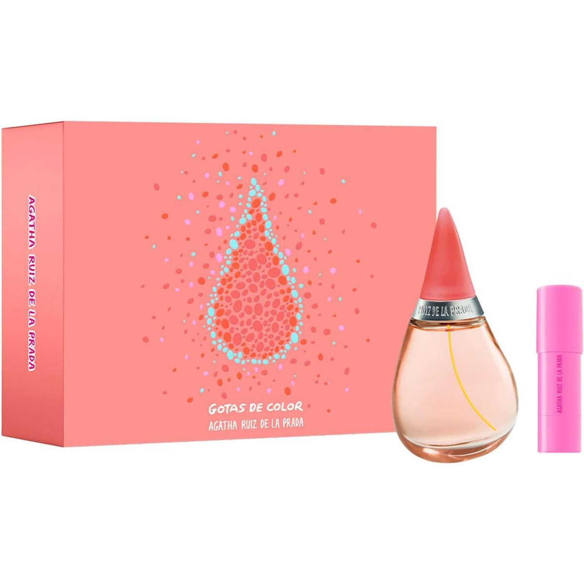 Set Agatha Gotas De Color 2Pzs 100Ml Edt Spray/ Lip Stick 5G - Mujer