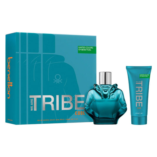 Set Benetton We Are Tribe Cool 2Pzs 90Ml Edt Spray/ Shower Gel 75Ml - Hombre