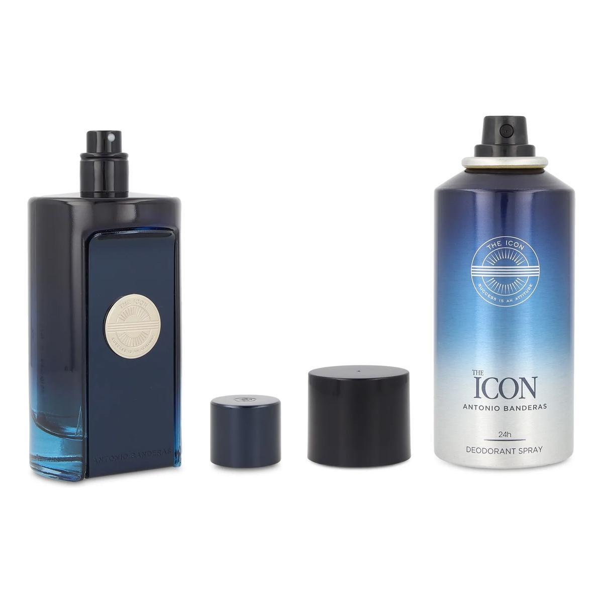 Set Banderas The Icon 2Pzs 100Ml Edt Spray/ Desodorante 150Ml Spray - Hombre
