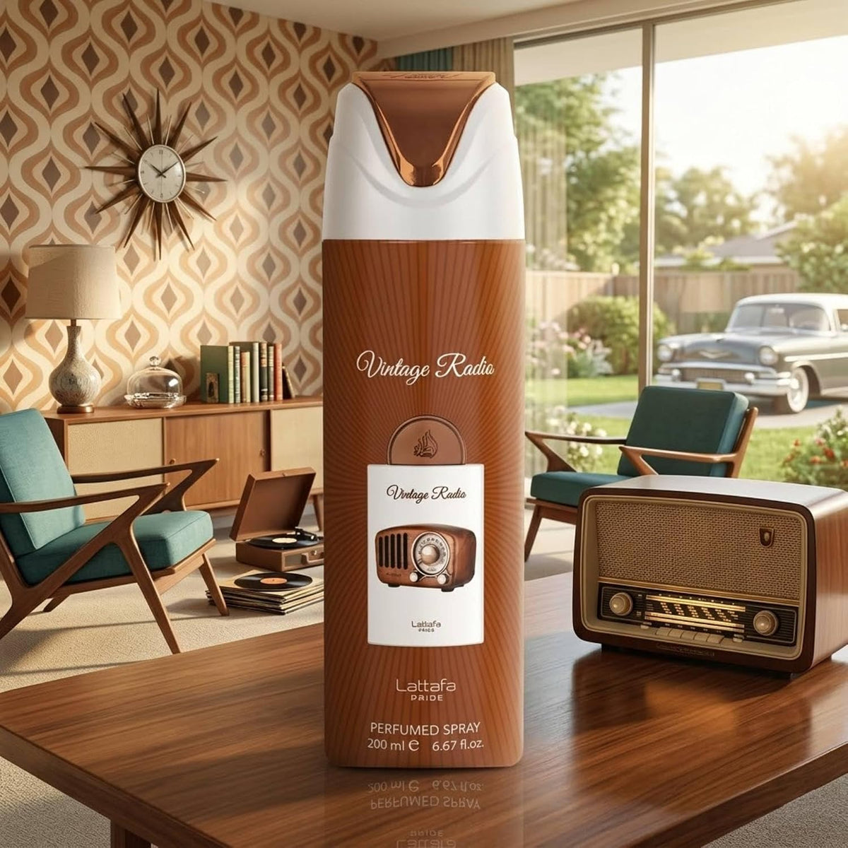 Lattafa Lattafa Vintage Radio 200Ml Body Spray - Unisex