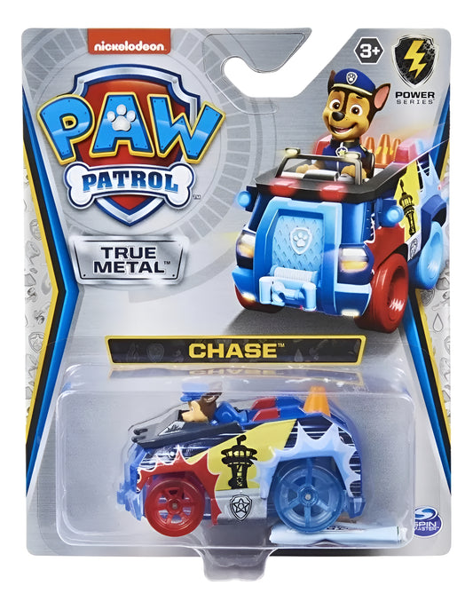 Paw Patrol True Metal Vehiculo Colección Spin Master Chase-Power Series