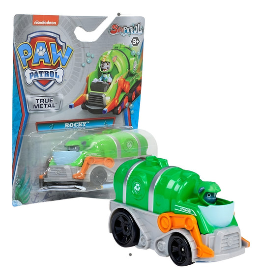 Paw Patrol True Metal Vehiculo Colección Spin Master Rocky-Sea Patrol