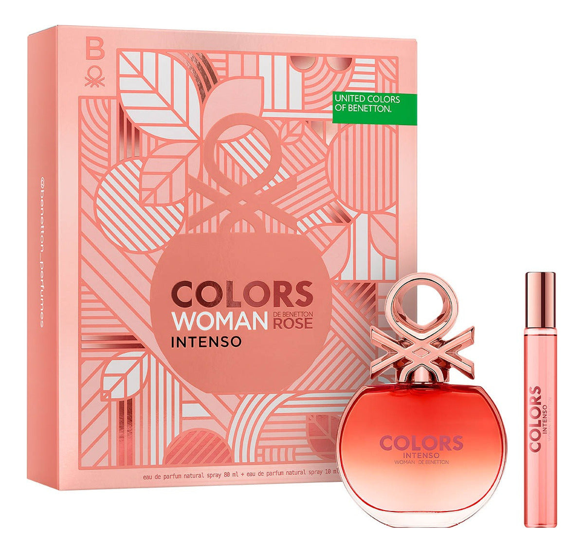 Set Colors Rose Intenso Dama Benetton 2 Pz