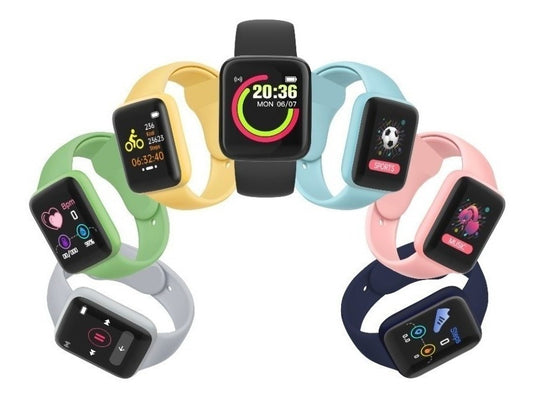 Smart Watch Macaron Reloj Pulsera Inteligente Usb - Amarillo