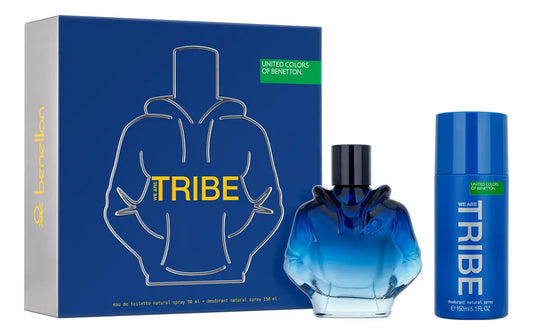 Benetton Set Benetton We Are Tribe 2Pzs 90Ml Edt Spray/ Desodorante 150Ml Spray  Hombre