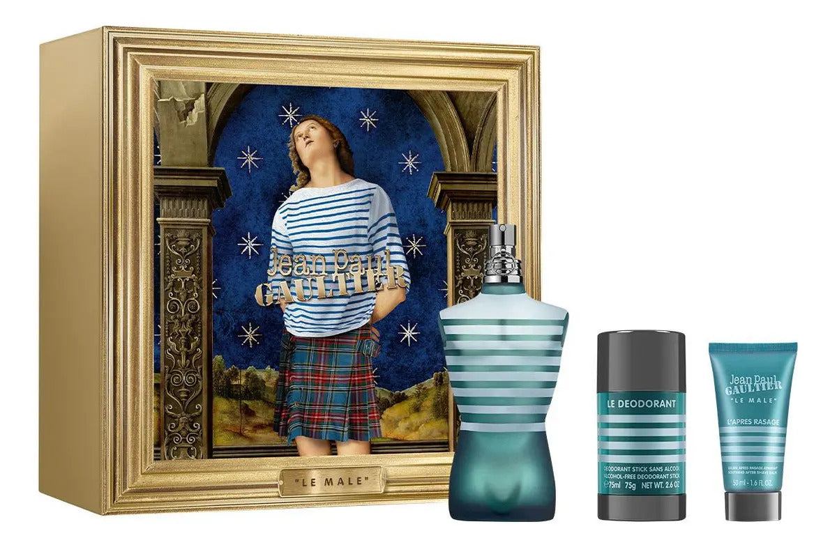 Set Jean Paul Gaultier Le Male 3Pzs 125Ml Edt Spray/ Shower Gel 75Ml/ Desodorante 150Ml Spray - Hombre