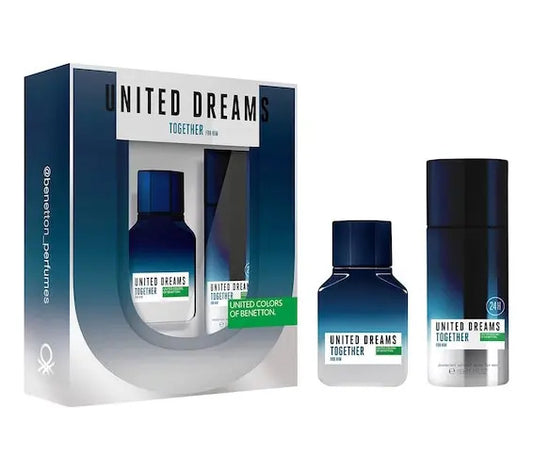 Set Benetton United Dreams Together For Him 2Pz 100Ml Edt - Hombre