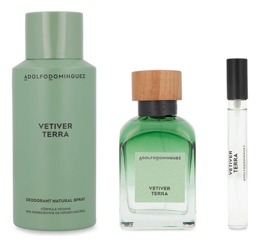 Adolfo Dominguez Set Vetiver Terra Caballero Adolfo Dominguez 3 pz - Hombre