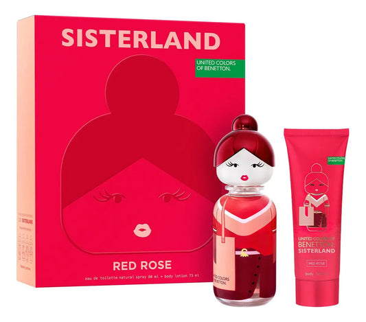 Set Sisterland Red Rose Dama Benetton 2 pz - Mujer