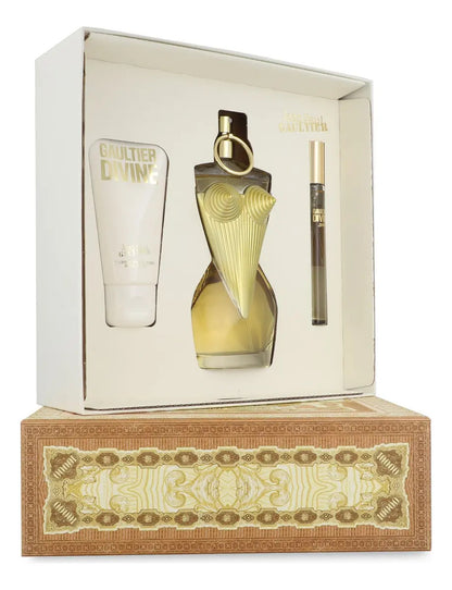Jean Paul Gaultier Set Jean Paul Gaultier Divine 3Pzs 100Ml Edp Spray/ Body Lotion 75Ml/ 10Ml Edp Spray Para Mujer