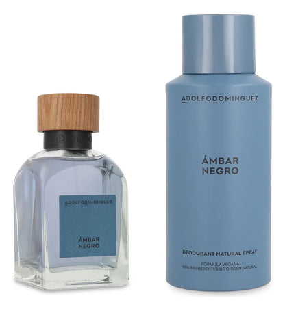 Set Adolfo Dominguez Ambar Negro 2Pz 120Ml Edp Spray - Hombre