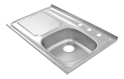Fregadero Teka Sobreponer 80.50 1C 1E C/20 Izq. C/C 3Ø 8591130
