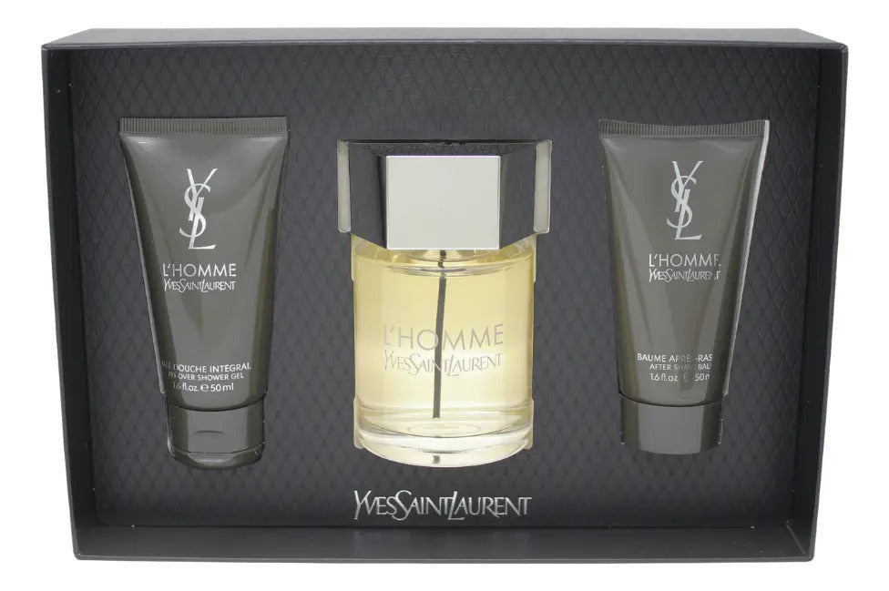 Set L Homme Caballero Yves Saint Laurent 3 Pz (100 ml + 50 ml After + 50 ml Gel) - Hombre