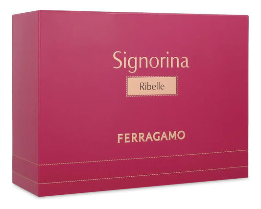 Ferragamo Set Ferragamo Signorina Ribelle 3Pzs 100Ml Edp Spray/ Body Lotion 50Ml/ 15Ml Edp Spray - Mujer