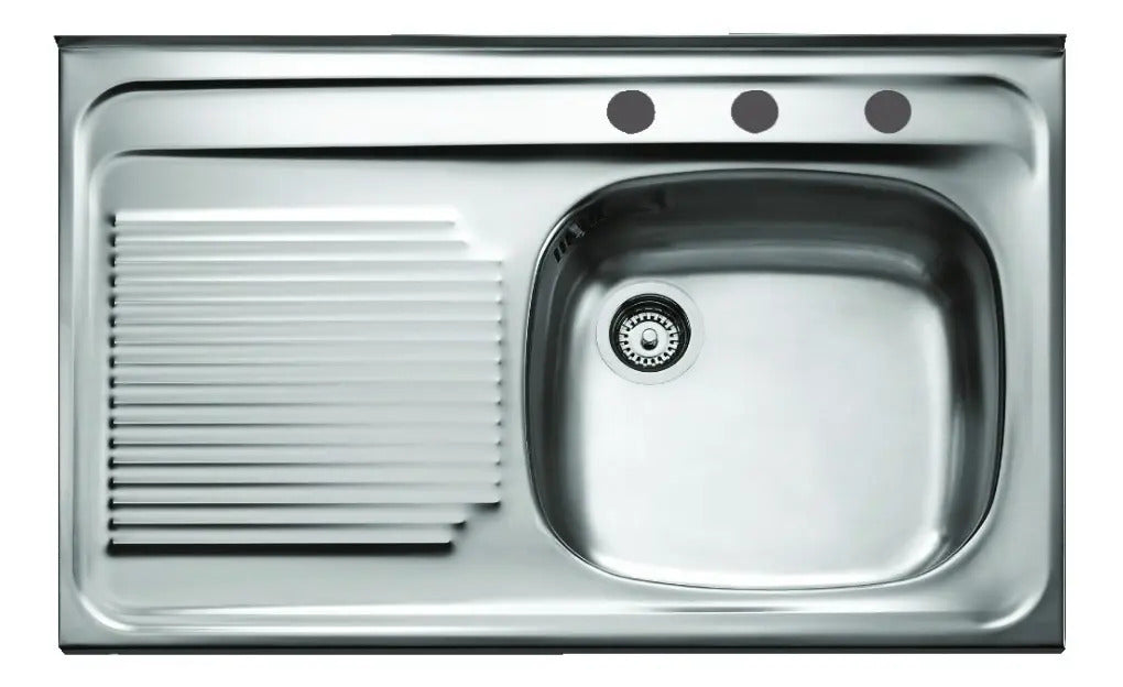 Fregadero Teka Sobreponer 80.50 1C 1E C/20 Izq. C/C 3Ø 8591130