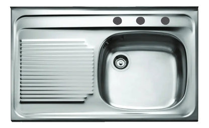 Fregadero Teka Sobreponer 80.50 1C 1E C/20 Izq. C/C 3Ø 8591130