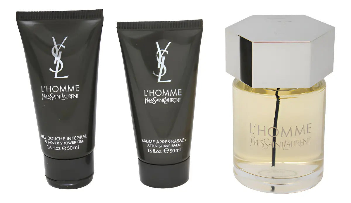 Set L Homme Caballero Yves Saint Laurent 3 Pz (100 ml + 50 ml After + 50 ml Gel) - Hombre