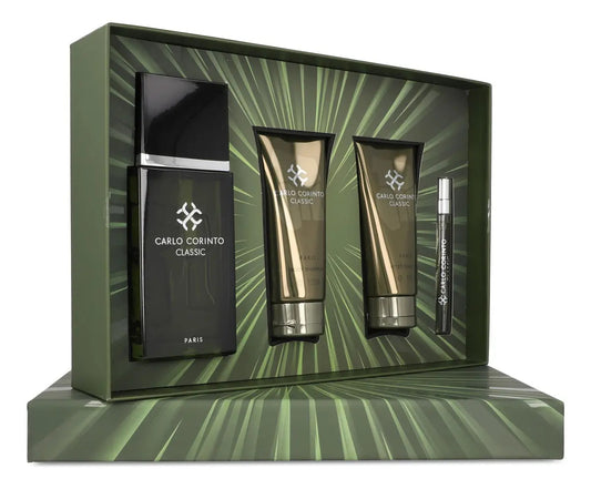 Carlo Corinto Set Carlo Corinto Classic 4Pz 100Ml Edt Spray Body - Hombre