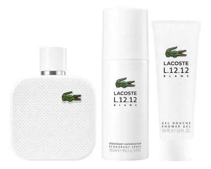 Set Lacoste Blanc 3Pz 100 Edt Spray Lacoste - Hombre
