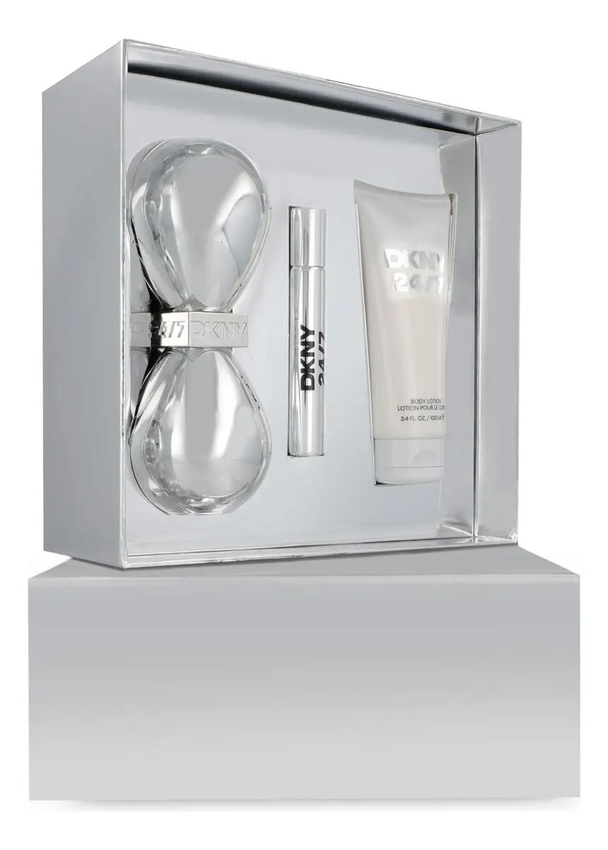 Set Dkny 24/7 3Pzs 100Ml Edp Spray/ Body Lotion 100Ml/ 15Ml Edt Spray - Mujer