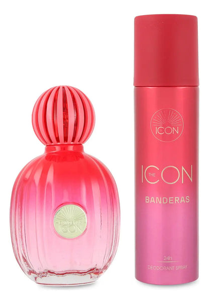 Banderas Set Banderas The Icon 2Pzs 100Ml Edp Spray/ Desodorante 150Ml Spray - Mujer