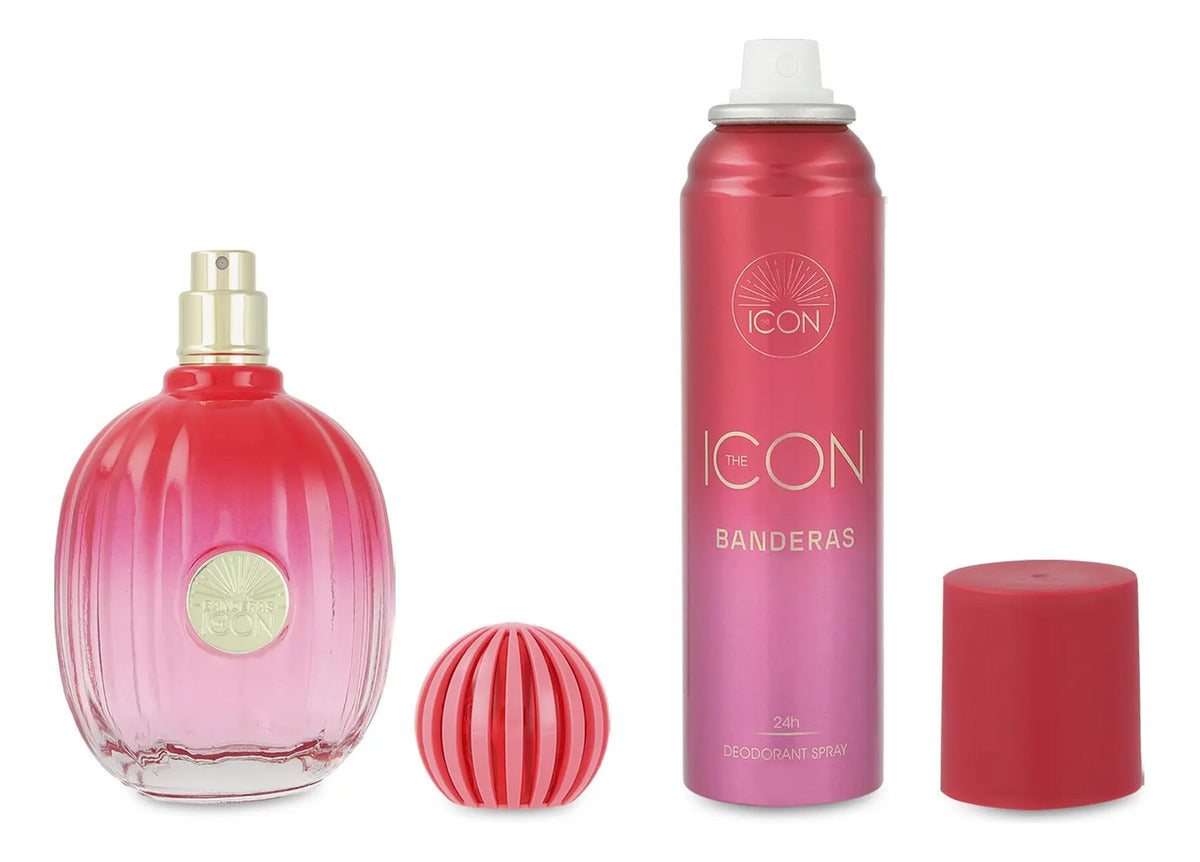 Banderas Set Banderas The Icon 2Pzs 100Ml Edp Spray/ Desodorante 150Ml Spray - Mujer