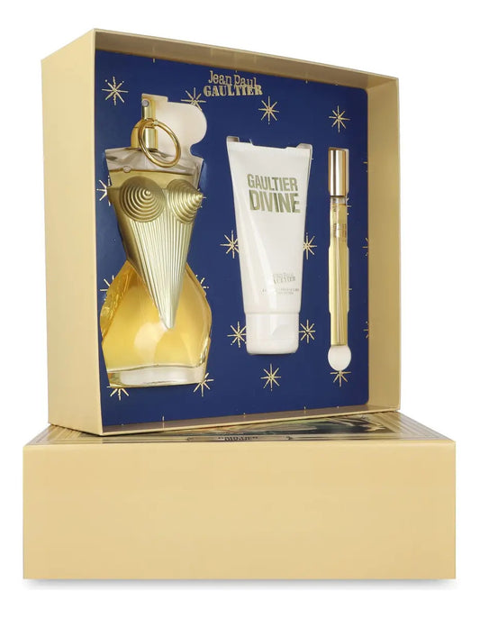 Jean Paul Gaultier Set Jean Paul Gaultier Divine 3Pzs 100Ml Edp Spray/ Body Lotion 75Ml/ 10Ml Edp Spray Para Mujer