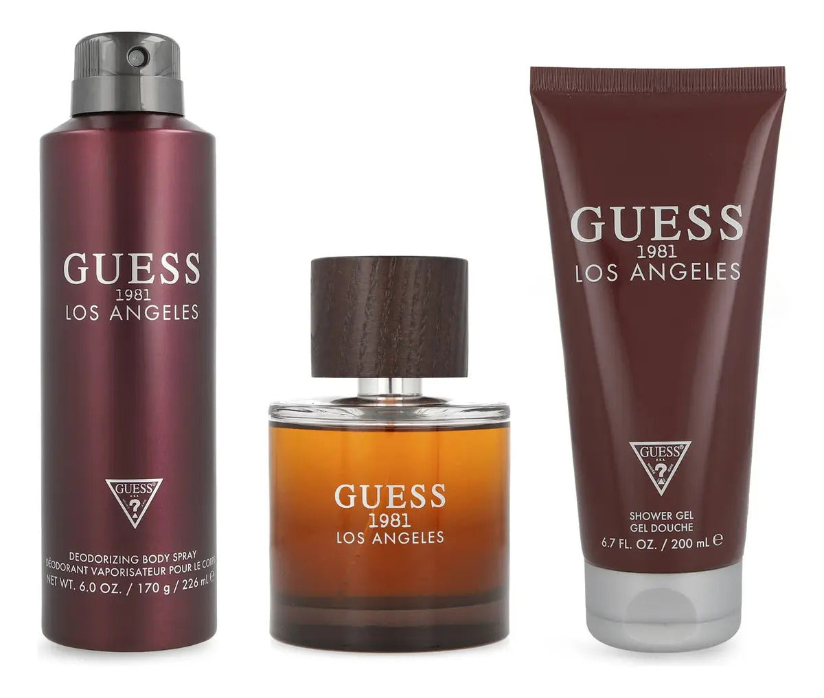 Guess Set Guess 1981 Los Angeles For Men 3Pzs 100Ml Edt Spray/ Desodorante 226Ml Spray/ Shower Gel 200Ml - Hombre