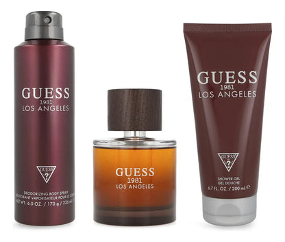Guess Set Guess 1981 Los Angeles For Men 3Pzs 100Ml Edt Spray/ Desodorante 226Ml Spray/ Shower Gel 200Ml - Hombre