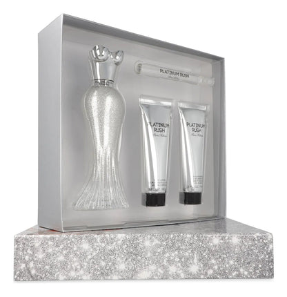 Paris Hilton Set Paris Hilton Platinum Rush 4Pzs 100Ml Edp Spray/ Shower Gel 90Ml/ Body Lotion 90Ml/ 10Ml Edp Spray - Mujer