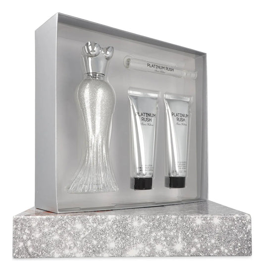 Paris Hilton Set Paris Hilton Platinum Rush 4Pzs 100Ml Edp Spray/ Shower Gel 90Ml/ Body Lotion 90Ml/ 10Ml Edp Spray - Mujer