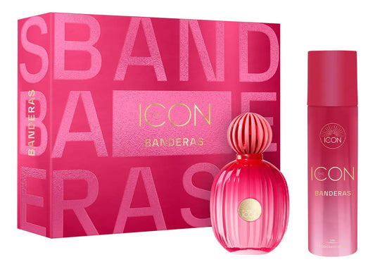 Banderas Set Banderas The Icon 2Pzs 100Ml Edp Spray/ Desodorante 150Ml Spray - Mujer