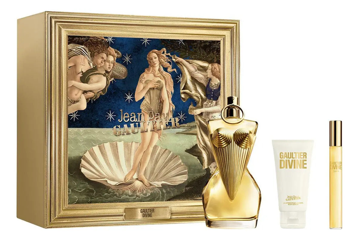 Jean Paul Gaultier Set Jean Paul Gaultier Divine 3Pzs 100Ml Edp Spray/ Body Lotion 75Ml/ 10Ml Edp Spray Para Mujer