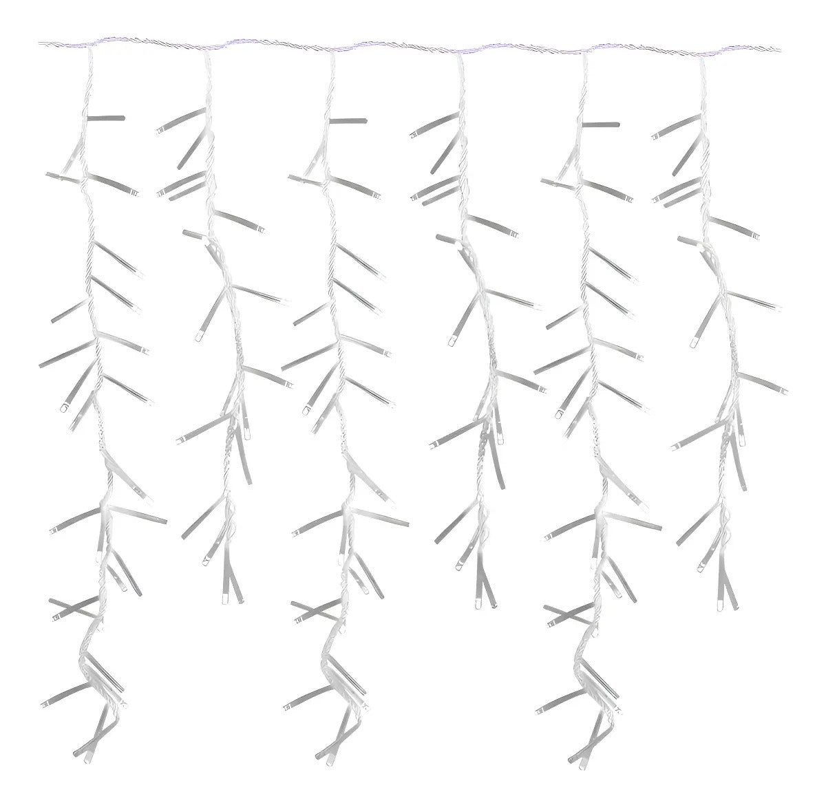 Luces Navideñas Cascada 500 Led 8 Funciones 10 Mts Blanca