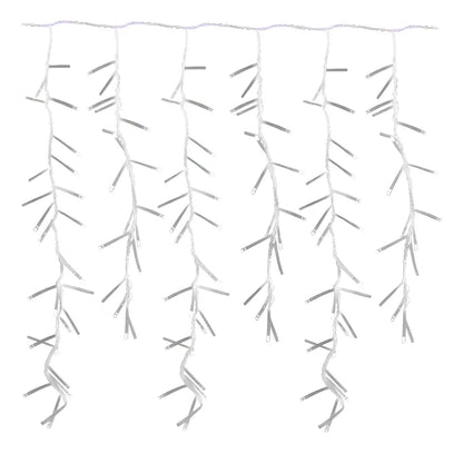 Luces Navideñas Cascada 500 Led 8 Funciones 10 Mts Blanca