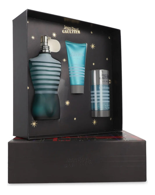 Set Jean Paul Gaultier Le Male 3Pzs 125Ml Edt Spray/ Shower Gel 75Ml/ Desodorante 150Ml Spray - Hombre