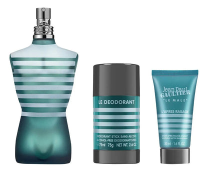 Set Jean Paul Gaultier Le Male 3Pzs 125Ml Edt Spray/ Shower Gel 75Ml/ Desodorante 150Ml Spray - Hombre