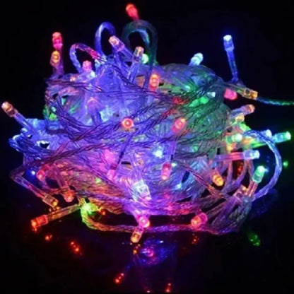 Luces Navideñas Cascada 500 Led 8 Func 10 Mts Multicolor
