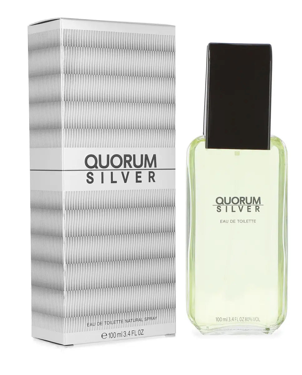 Quorum Silver Caballero Antonio Puig 100 ml Edt Spray - Hombre