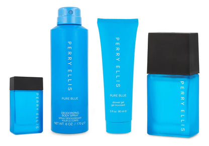 Set Perry Ellis Pure Blue Caballero Perry Elllis 4 pz - Hombre