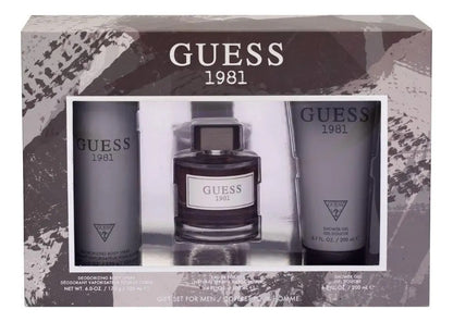 Guess Set 1981 Men 3Pzs 100Ml Edt Spray/ Shower Gel 200Ml/ Desodorante 226Ml Spray - Hombre | Perfumes y Fragancias PriceOnLine