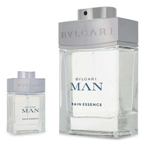 Set Bvlgari Man Rain Essence 2Pzs 100Ml Edp Spray/ 15Ml Edp Spray - Hombre