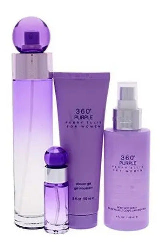 Set 360 Purple Dama Perry Ellis 4 Pz - PriceOnLine