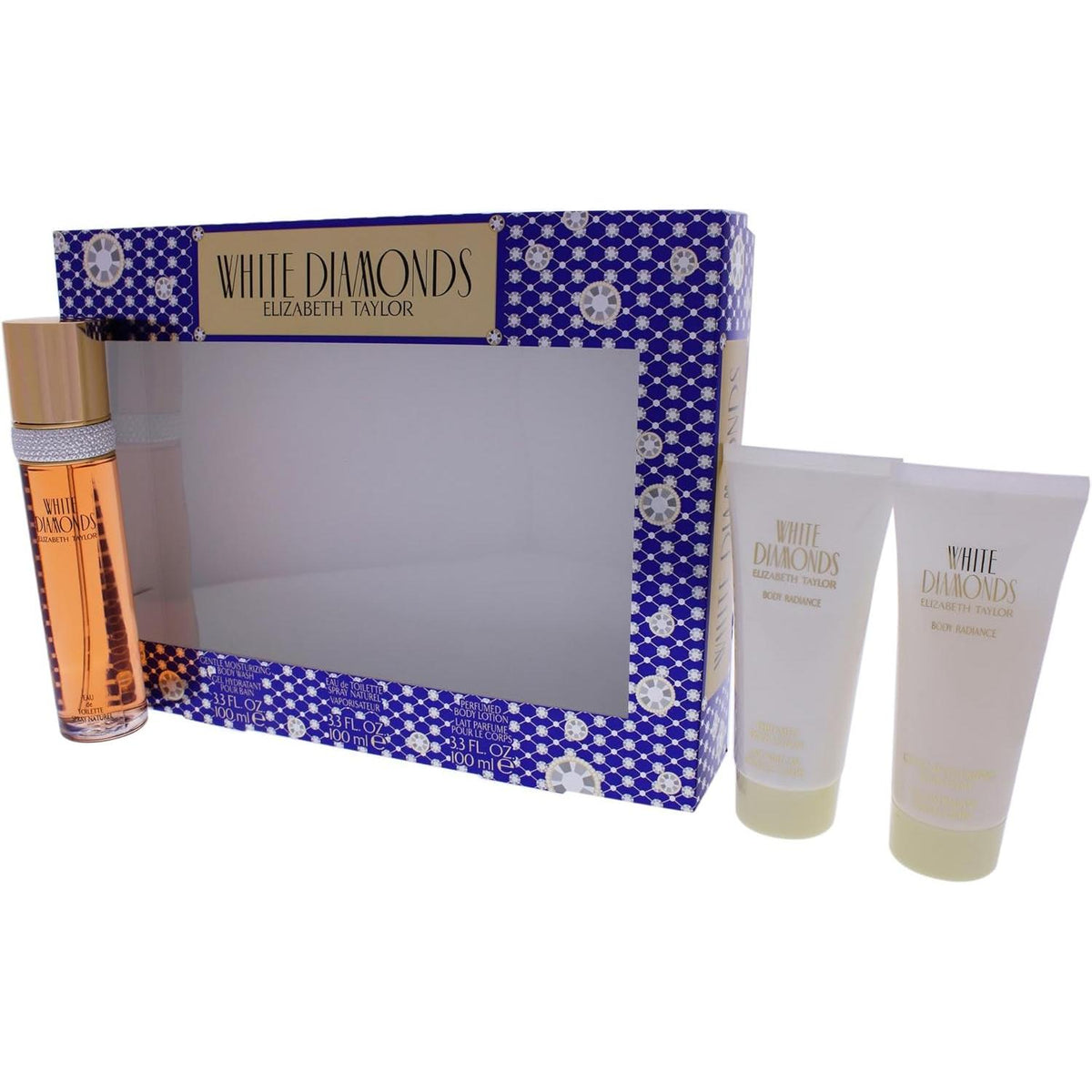 Set White Diamonds 3Pz 100Ml Edt Spray Body Wash 100Ml - Mujer