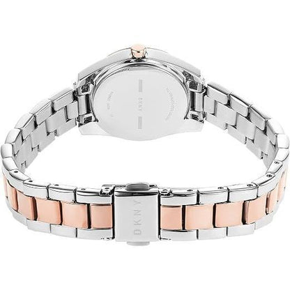 Donna Karan Reloj NY2923 para Mujer con Diseño Elegante y Pulsera de Acero Inoxidable y Oro Rosado