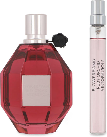 Set Ruby Orchid Viktor & Rolf Flowerbomb 2Pzs 100Ml Edp Spray/ 10Ml Edp Spray - Mujer