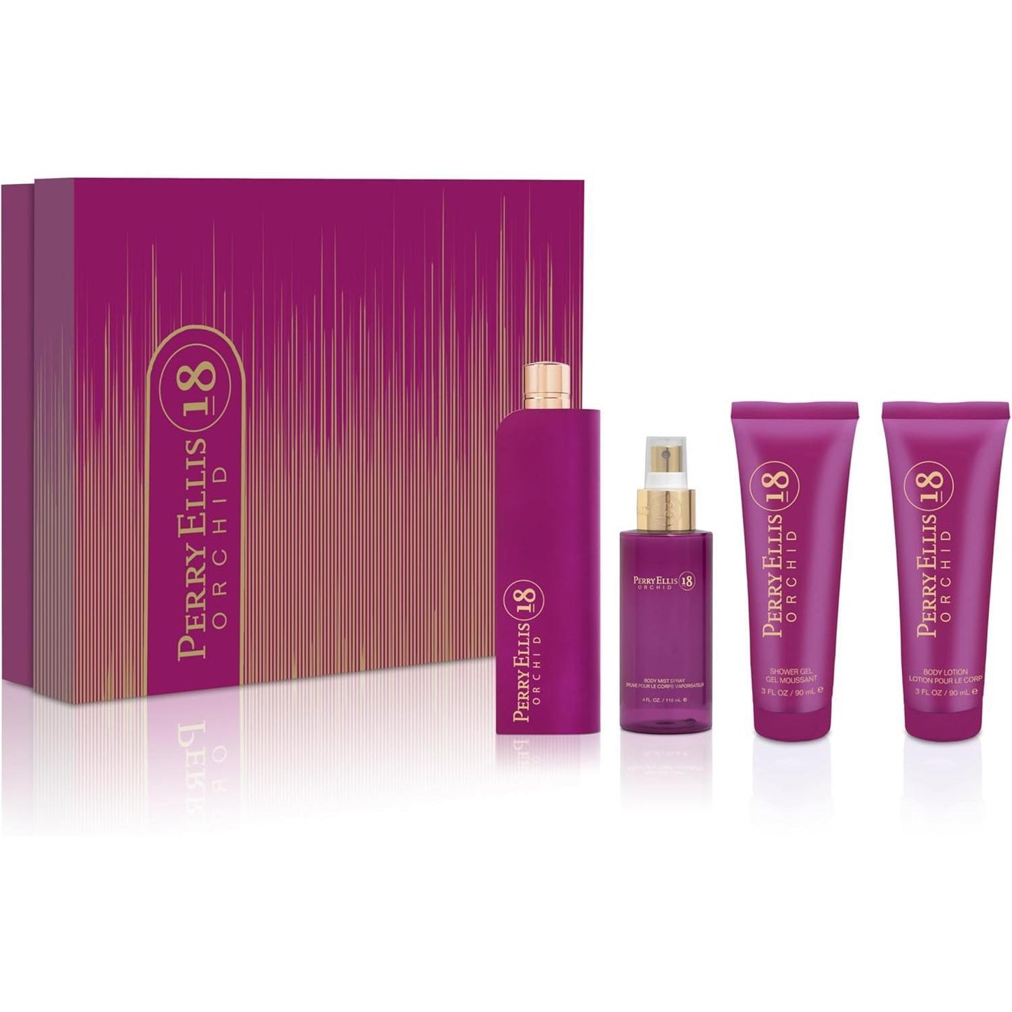 Set Perry 18 Orchid Perry Ellis 4 pz - Mujer